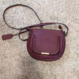 Sole Society Maroon Crossbody Bag
